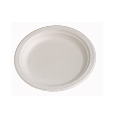 PIATTI PIANI IN POLPA DI CELLULOSA  CM 22 ART.E504 50 PZ