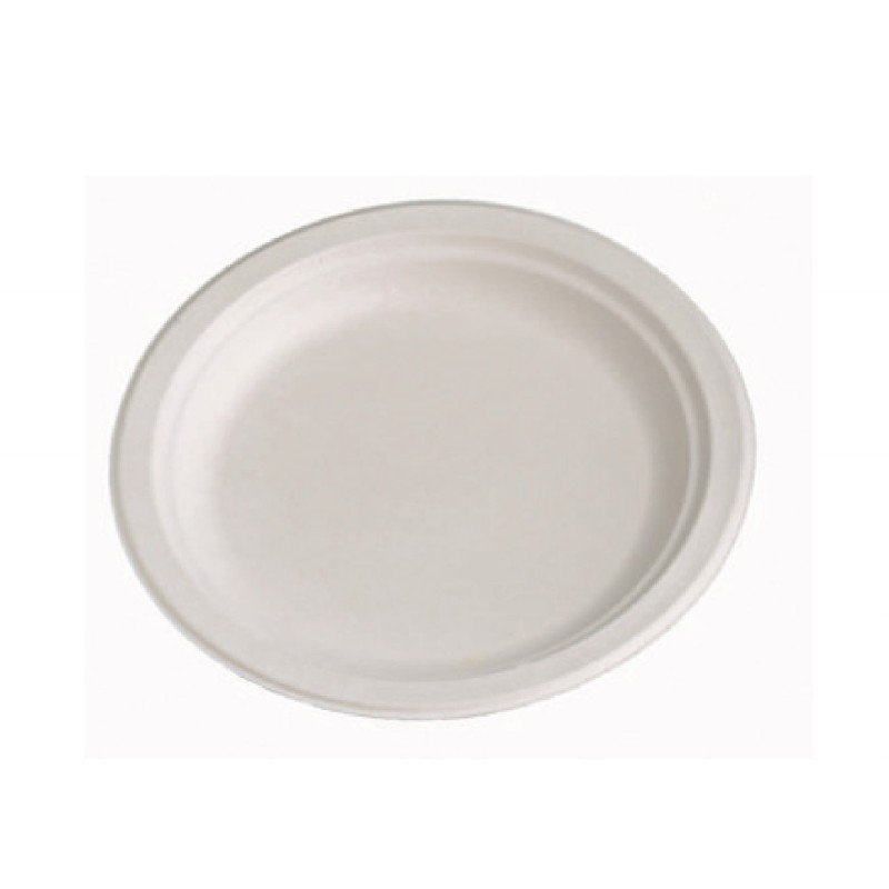 PIATTI PIANI IN POLPA DI CELLULOSA  CM 22 ART.E504 50 PZ