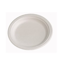 PIATTI PIANI IN POLPA DI CELLULOSA  CM 22 ART.E504 50 PZ