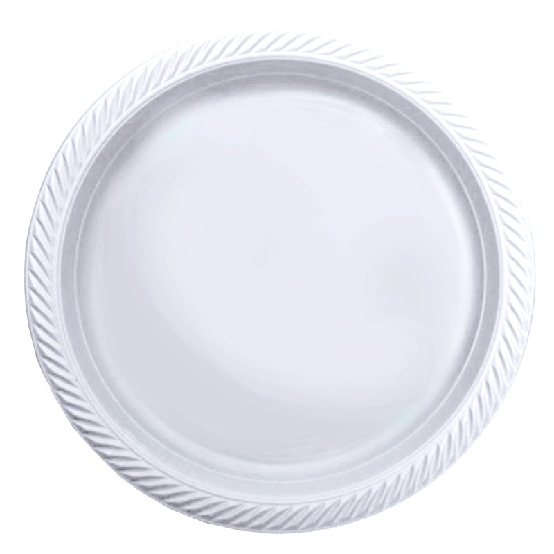 PIATTI PIANI RIUTILIZZABILE RIGIDO 100% RIUTILIZZABILE MICROONDE 22 CM 25 PZ