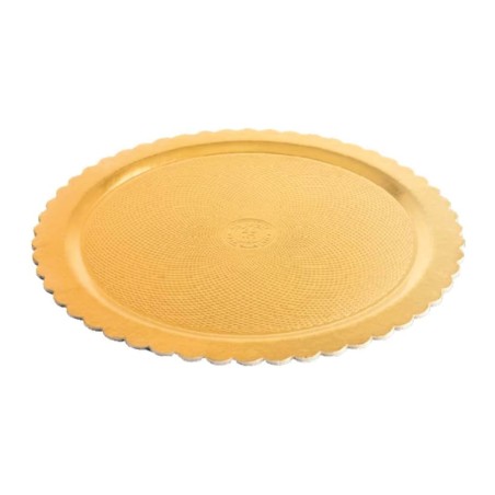 PIATTO TORTA SMERLATO ORO  DM 26 10 PZ