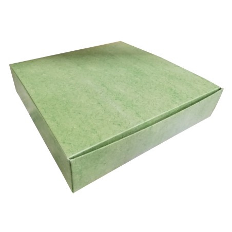 Porta crostata verde  per vassoio cm 30  31x31x7  10 pz