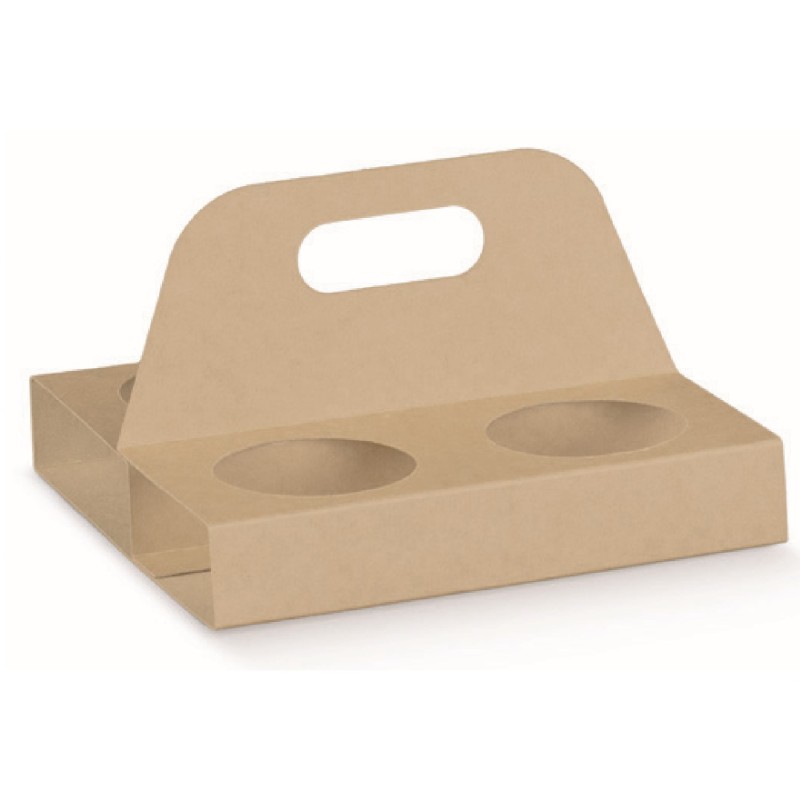 PORTACAFFE' X 4 IN CARTA C/MANICO  ART.38684 25 PZ