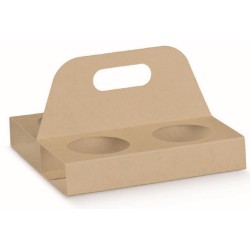 PORTACAFFE' X 4 IN CARTA C/MANICO  ART.38684 25 PZ
