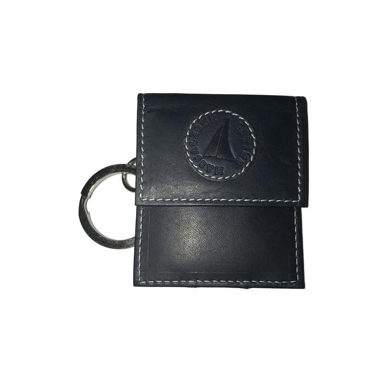 PORTACHIAVI CON P/SPICCI PELLE BLU ART.140/B 1PZ