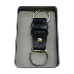 Portachiavi uomo cuoio nero Biagiotti art.w-373c 1 pz