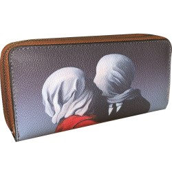 PORTAFOGLI DONNA DOPPIA ZIP' GLI AMANTI DI MAGRITTE' T1340  1 PZ