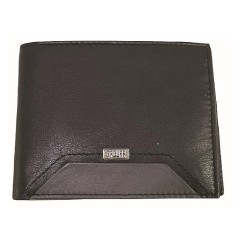 PORTAFOGLIO CON PORTASOLDI NERO/BLU  ART.693-37  1 PZ