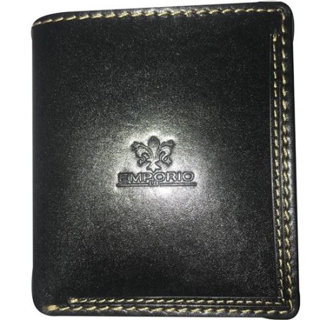 Portafoglio uomo pelle nero art. 6607  1 pz