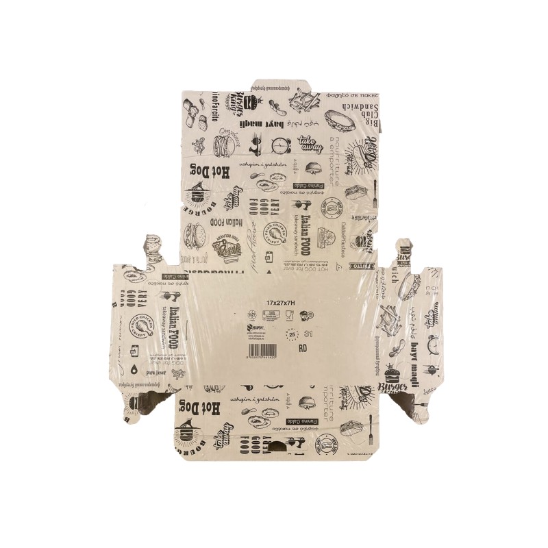 Portafritti in cartone 17x27x7  100  pz