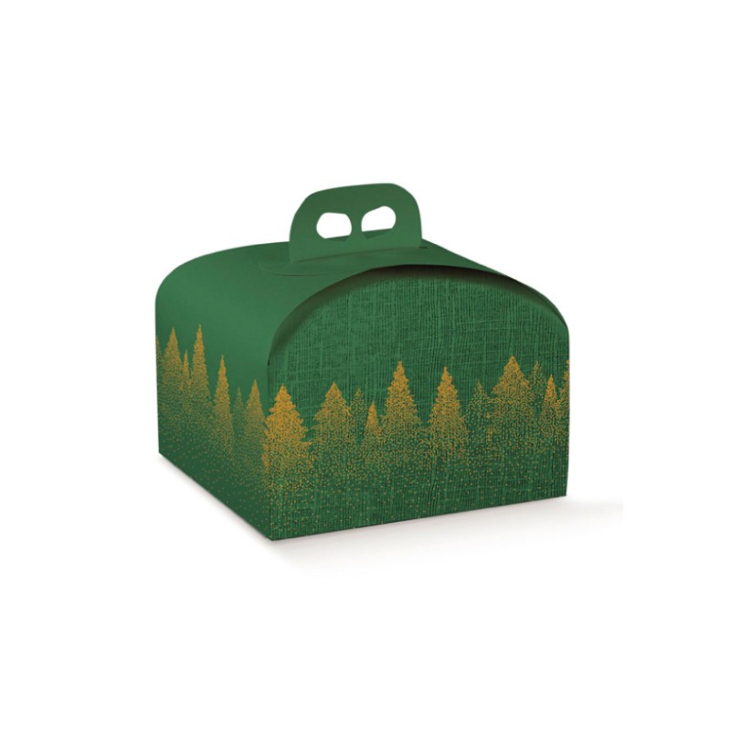 Portapanettone Green Forest 24 x 24 x 13 art.30813 1 pz