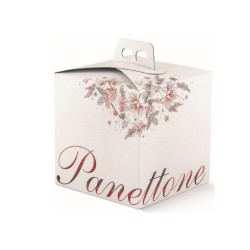 Portapanettone Quadrella Rosso 24,5 x 24,5 x 19 art.139467S  1 pz