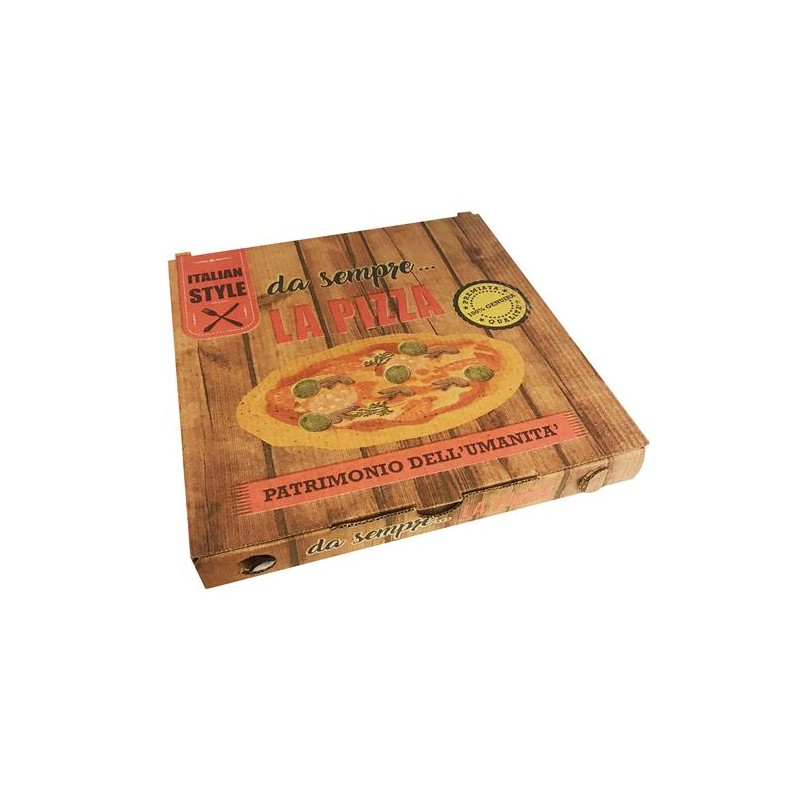 Portapizza in cartone chiusura americana 45x45x5  50 pz