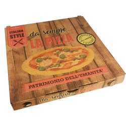Portapizza in cartone chiusura americana 45x45x5  50 pz