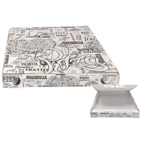 Portapizza in cartone chiusura italiana 75x35x5  50 pz