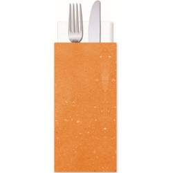PORTAPOSATE CARTA ARANCIO C/TOVAGLIOLO 2 VELI 38X38  125 PZ