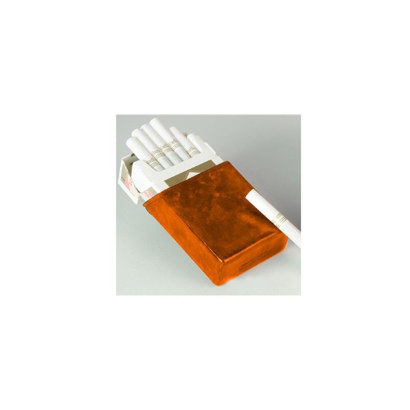 Portasigarette mezzo pacchetto art.1383 pelle arancio 1 pz