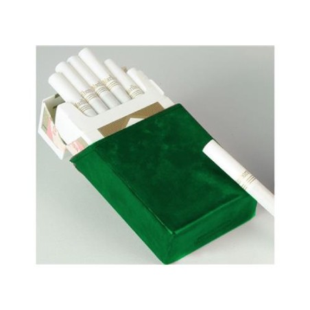 Portasigarette mezzo pacchetto art.1383 pelle verde 1 pz