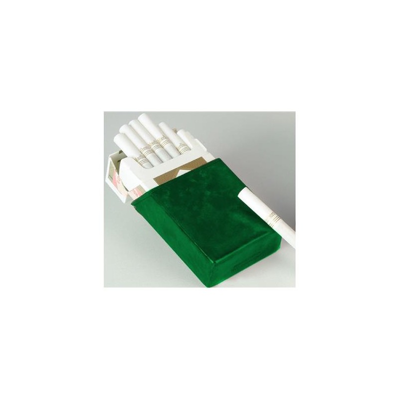 Portasigarette mezzo pacchetto art.1383 pelle verde 1 pz