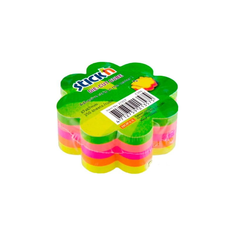 POST-IT STICK'N FIORE NEON ART.1009/F 250 FG 67X67   1PZ
