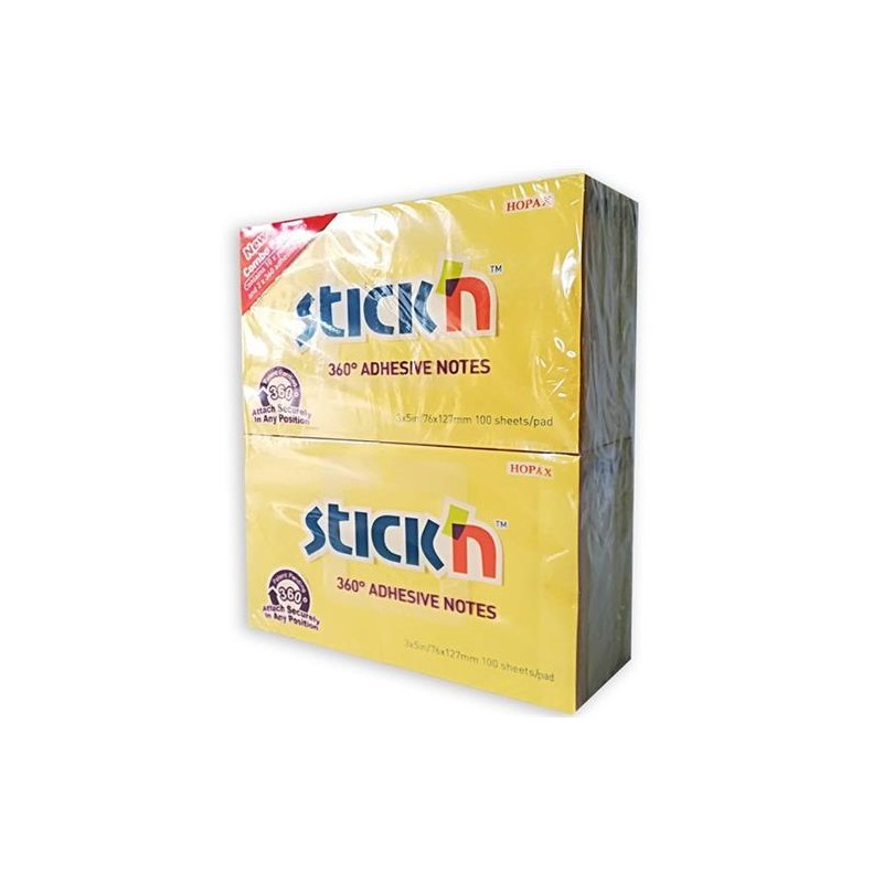 POST-IT STICK'N GIALLO  ART.1010/4 76 X 127 12 PZ