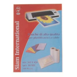 POUCHE PER PLASTIFICATRICI F.A3  ART.1685/1 125 MC 100 FG  1 PZ