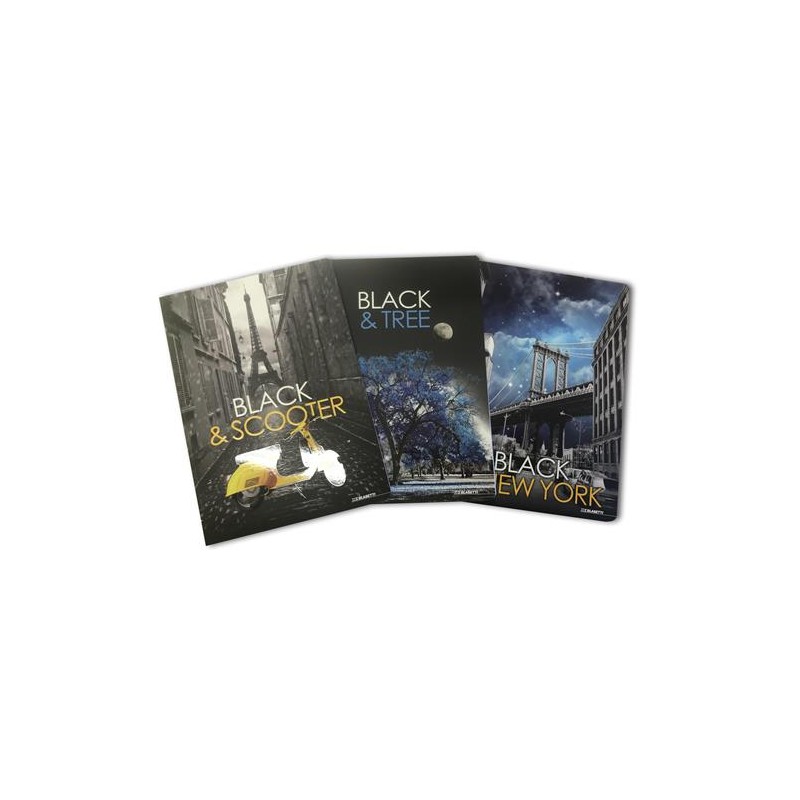 QUADERNO MAXI   FANTASIA BLACK & SCOOTER COD.7171 96FG 1R 10 PZ