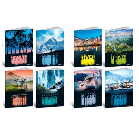 QUADERNO MAXI BLACKSCAPE ART.7551 F 20+1 80 GR RIGO 4F 10 PZ