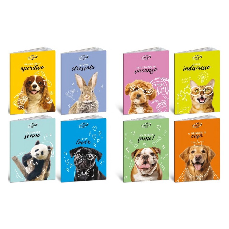 Quaderno Maxi Che Ccucciolo Sei art.9053 fg 20+1 80 gr rigo 5m  10  pz