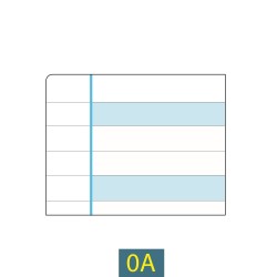 QUADERNO MAXI DISGRAFIA RIGO 0A 100 GR FG 18+1 ART.7041  6 PZ