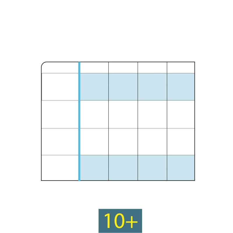 QUADERNO MAXI DISGRAFIA RIGO 10+ 100 GR FG 18+1  ART.7044 6 PZ