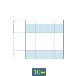 QUADERNO MAXI DISGRAFIA RIGO 10+ 100 GR FG 18+1  ART.7044 6 PZ