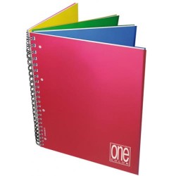 QUADERNO MAXI ONE COLOR SPIRALE C/FORO 4X4 ART.6783 1R/5M 3 PZ