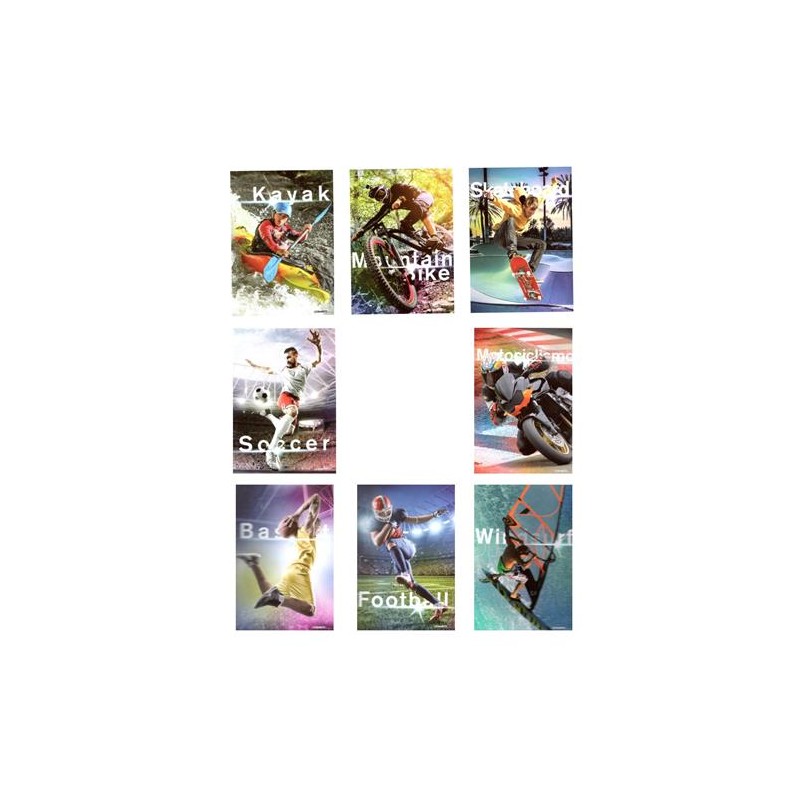 QUADERNO MAXI SPORT ART.6886 FG 20+1 80 GR RIGO 4F 10 PZ