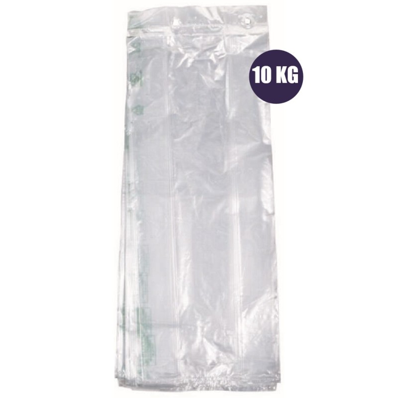 SACCHETTI NEUTRI  A STRAPPO 35 MY PE ALIMENTARE  12+8X30 10 KG 1 PZ