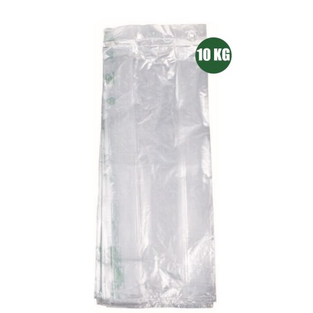 SACCHETTI NEUTRI  A STRAPPO 35 MY PE ALIMENTARE 20+10X50  10 KG 1 PZ