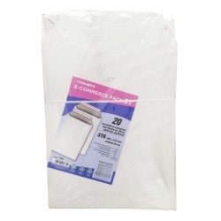 Sacco in cartoncino bianco per spedizioni ST6  art.735 29x37+60   20 pz