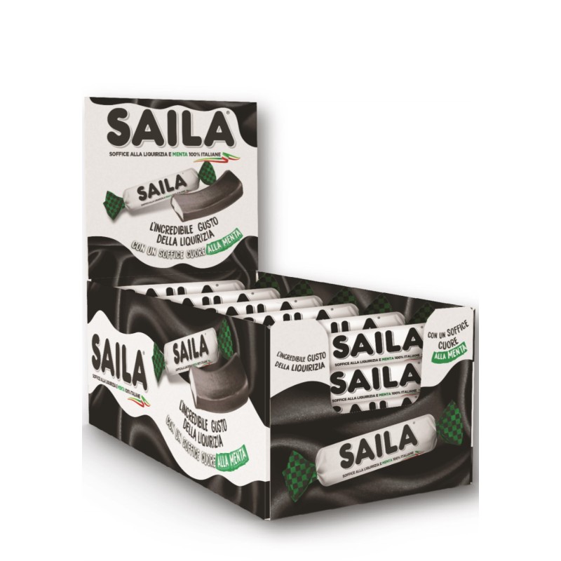 SAILA LIQUIRIZIA MENTA SOFFICE 100% 19 gr X 100 PZ