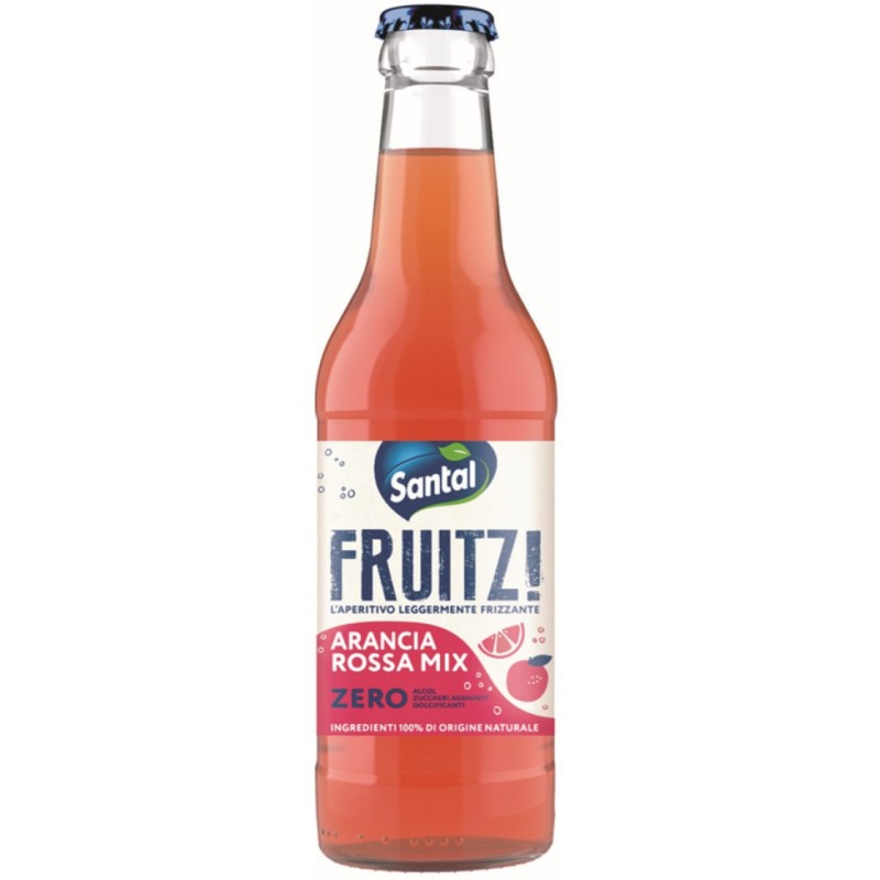 Santal fruitz arancia rossa mix zero aperitivo legg.frizzante100% naturale cod.4002766 200 ml  12 pz