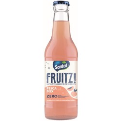Santal fruitz pesca mix zero aperitivo legg.frizzante100% naturale cod.4002768 200 ml  12 pz