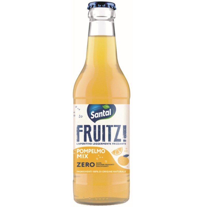 Santal fruitz pompelmo mix zero aperitivo legg.frizzante100% naturale cod.4002767 200 ml  12 pz