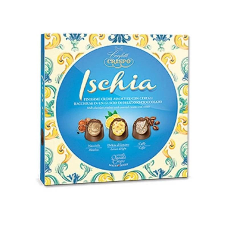SCATOLA  ISCHIA PRALINE ASSORTITE ART.10436039 GR 250  1 PZ