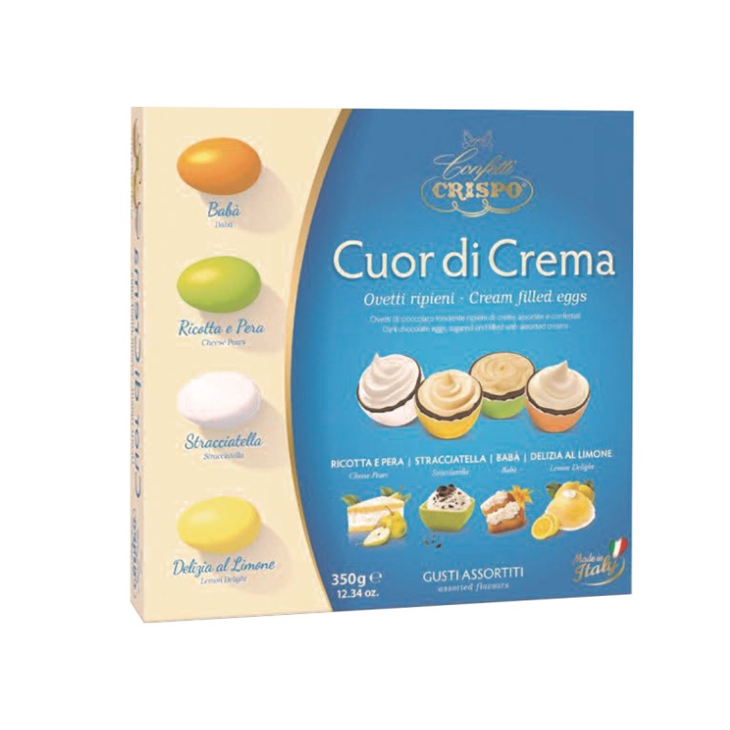 SCATOLA OVETTI CUOR DI CREMA  ART.10347479 GR 350  1 PZ