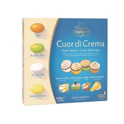 SCATOLA OVETTI CUOR DI CREMA  ART.10347479 GR 350  1 PZ