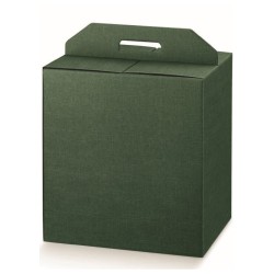 Scatola seta verde  33x25x35 art.30545 1 pz