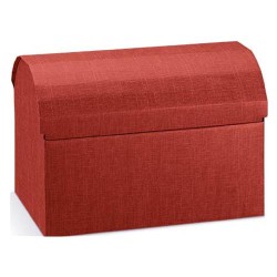 Scatola vino seta bordo' cofanetto 1 bottiglia 33x10x10 art.4232 1 pz