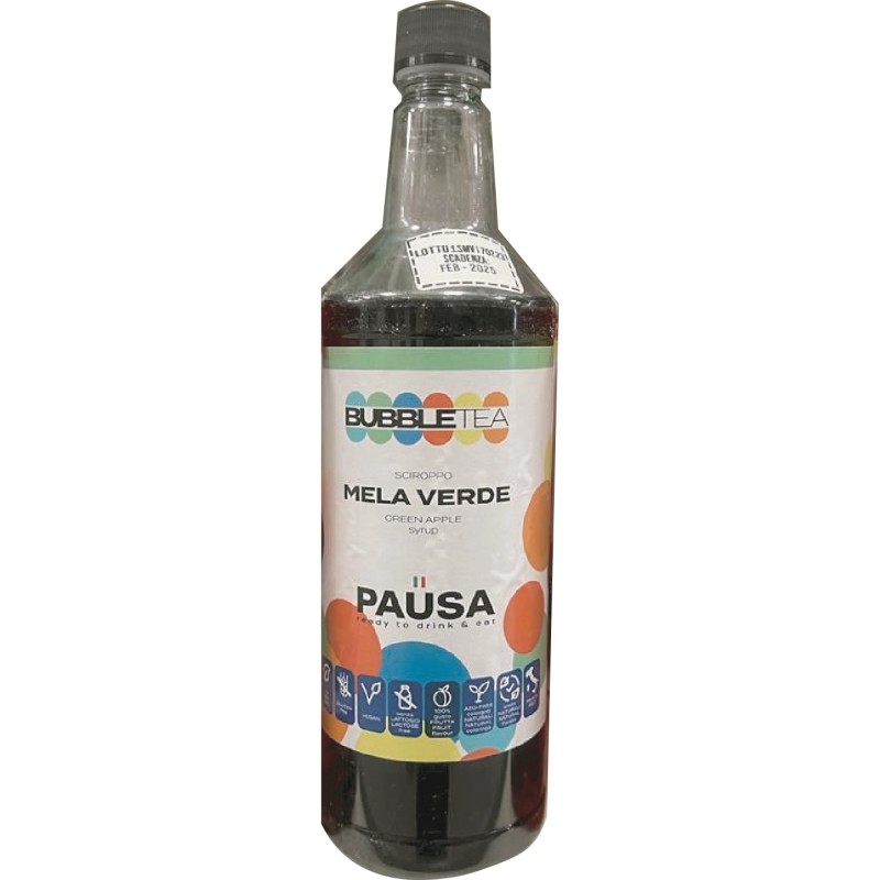 Sciroppo Mela Verde Bubble Tea Pausa art.657 1 Lt 1 pz