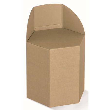 Seggiolino contenitore kraft avana 35 x h35 art.135413S  1 pz