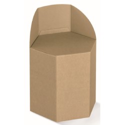 Seggiolino contenitore kraft avana 35 x h35 art.135413S  1 pz