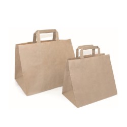 Shopper carta manico carta da asporto kraft avana ART.04BP 32X22X25  25 pz